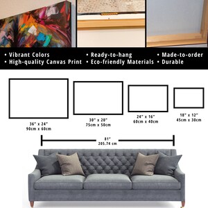 Canvas wall art size chart guide