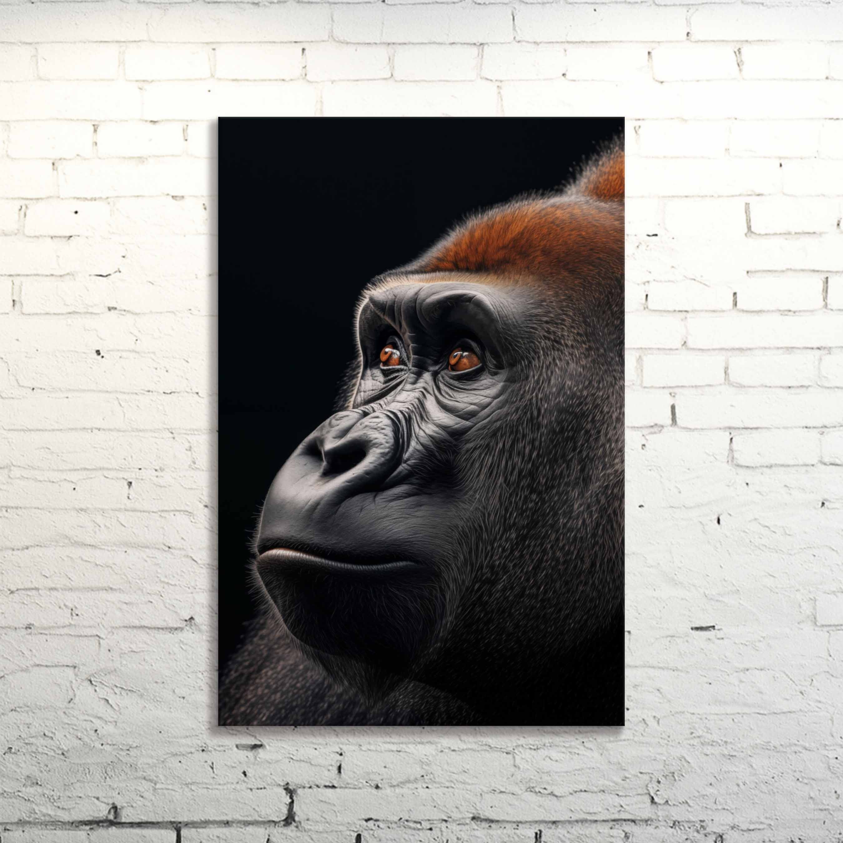 Cross River Gorilla Canvas Print: Endangered Species Art