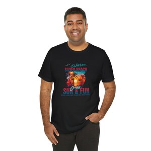 Beach Vibes T-Shirt, Summer Tee, Unisex Graphic Tee, Vacation Shirt, Relaxed Fit Casual Wear, Surfing Gift, Birthday Present