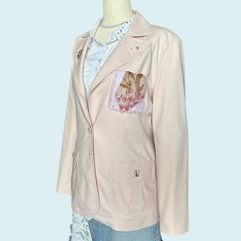 Upcycled Black Romantic Blazer