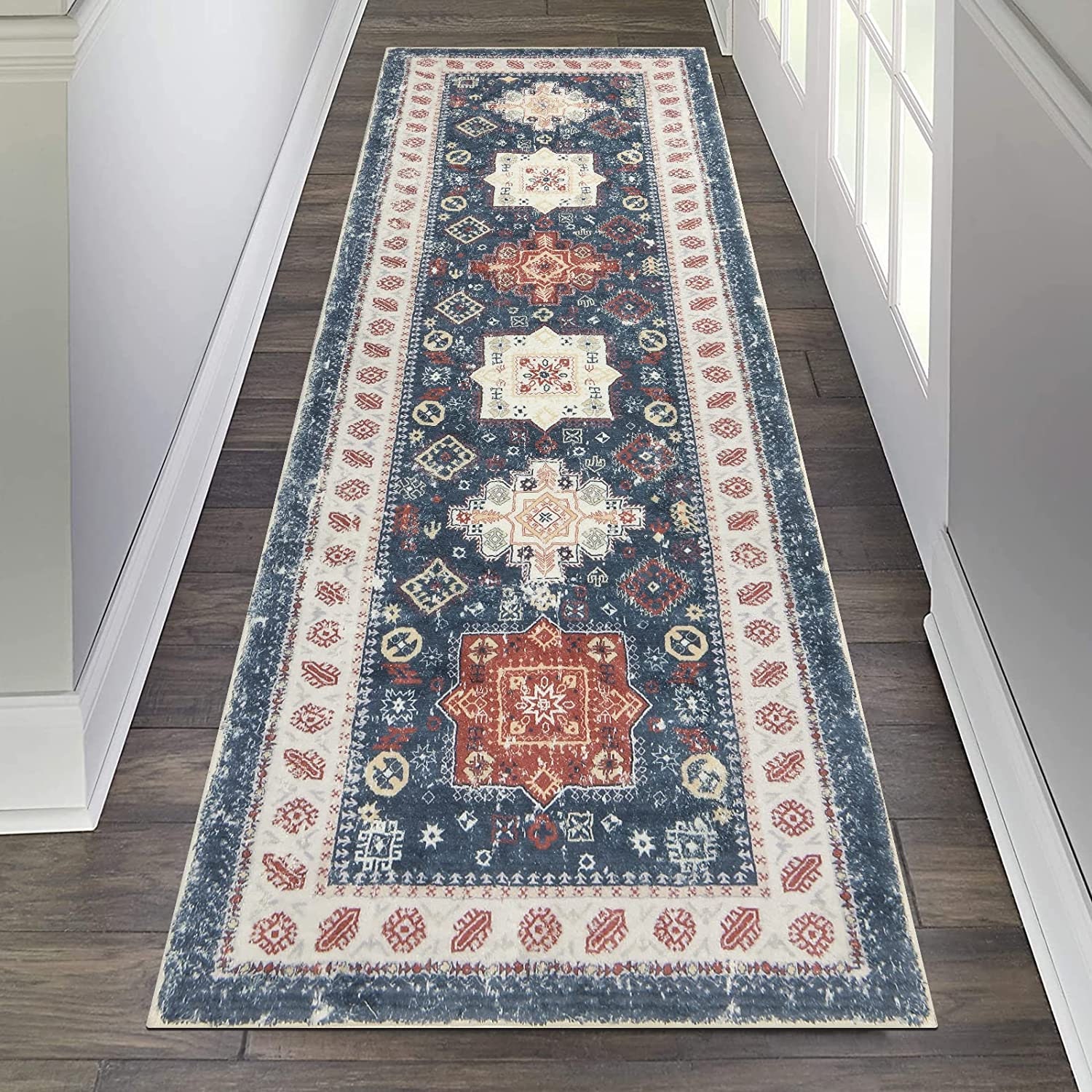 Vikakiooze Clearance,Rugs Kitchen Rug Non Skid Small Accent Throw Rugs for Entryway and Bedroom, Size: 40x120cm