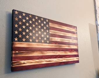 US wooden Flag (Outdoor Finish)