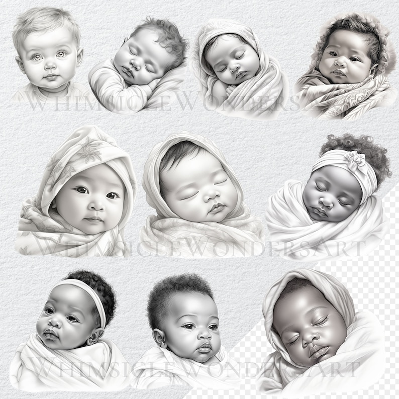 Babyshower Clipart Bundle High Quality PNG Digital Download Commercial ...