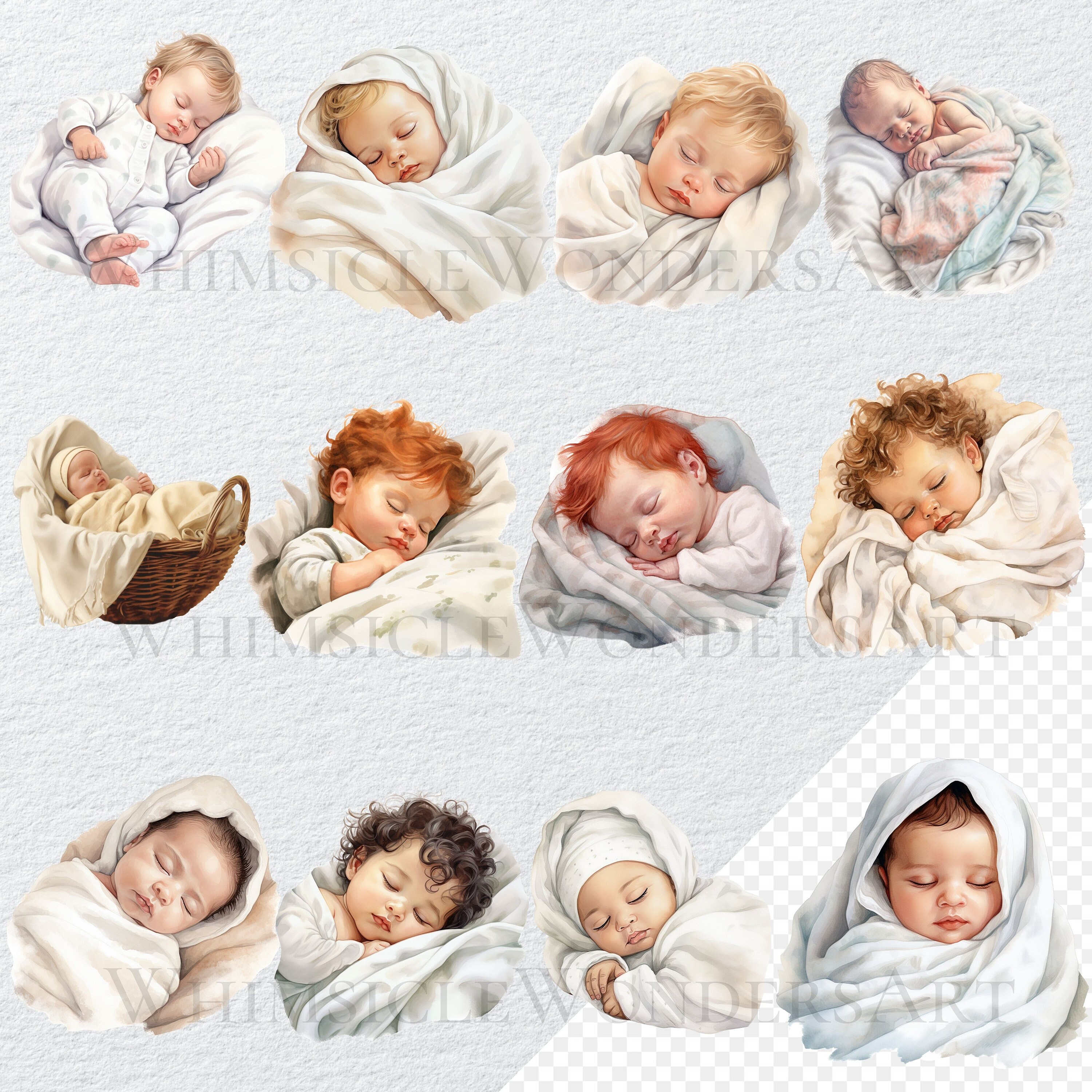 Neutral Baby Shower Watercolor Clipart Bundle (57 PNG) - Etsy