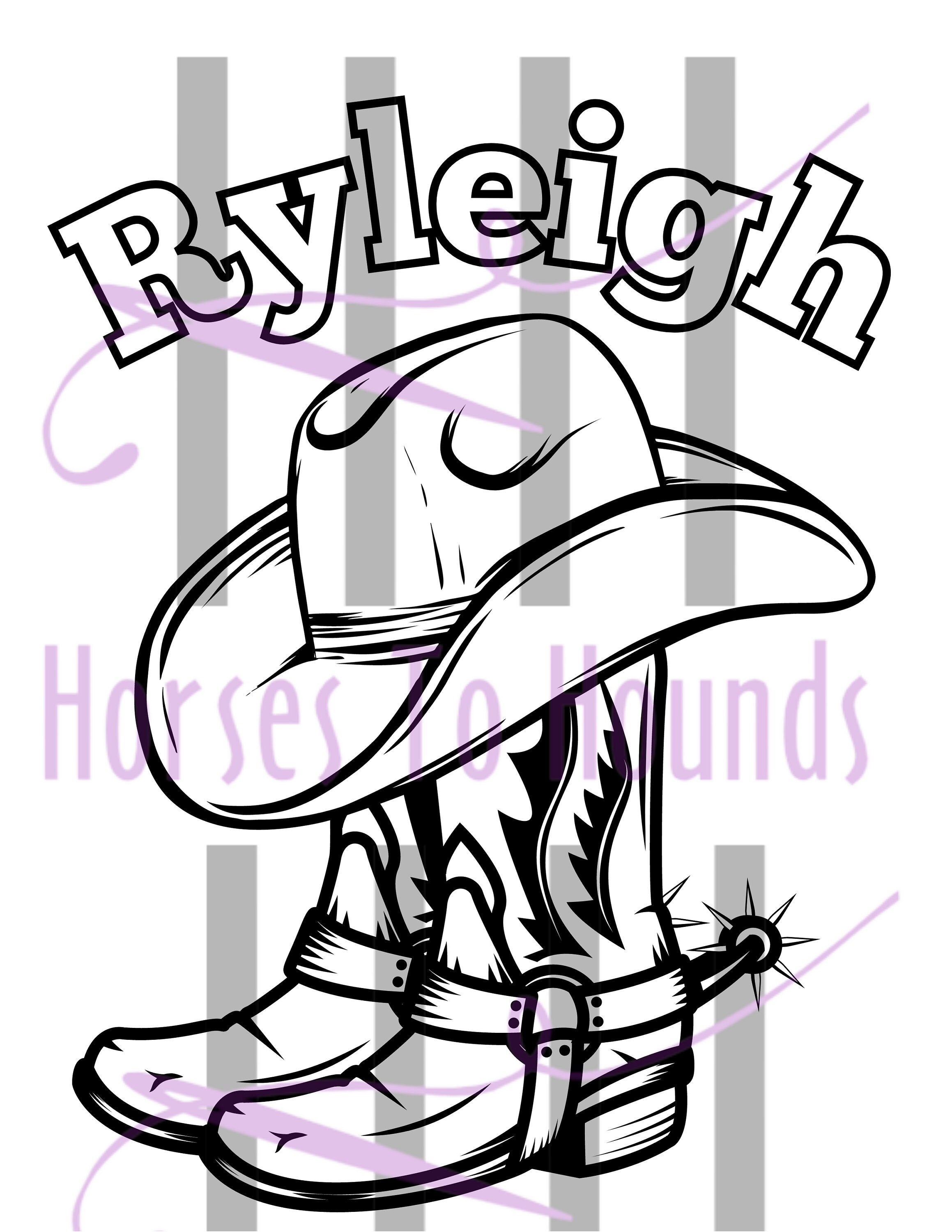 Custom Western Coloring Pages- 4 Pages Total - Etsy