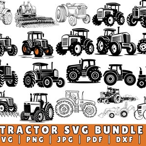 Tractors SVG Bundle, Tractors Silhouette svg, Tractors vector, Tractors png, Tractors images, Tractors clipart, Tractors cricut svg