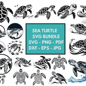 Turtle svg bundle, Sea turtle svg, Cute sea turtle svg, baby turtle svg, Ocean Turtle svg, Turtle cut files for cricut