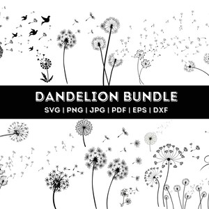 Dandelion SVG, Dandelion Svg Bundle, Dandelion Vector, Dandelion Cricut, Dandelion Clipart, Dandelion Files For Cricut, Silhouette, Clip Art