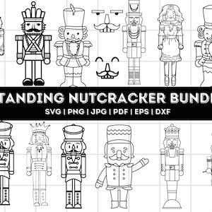 NUTCRACKER SVG, Nutcracker Bundle Svg, Christmas Nutcrackers Silhouette, Nutcracker Clipart, Nutcracker Cut Files For Cricut
