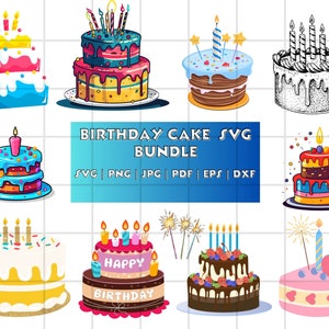 Geburtstagskuchen SVG | Kuchen SVG | Kuchen Topper SVG | Kuchen schneiden Datei | Kuchen Clipart | Kuchen Silhouette | Kuchen Design | Geburtstagsparty svg | Png