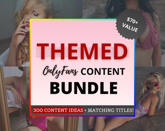 Pacchetto di contenuti a tema OnlyFans, 300 idee di contenuti per adulti + didascalie, guida ai contenuti fetish per soli fan, pacchetto di idee Fansly, Camgirls e Snapchat