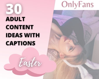 Idee di contenuti per soli fan di Pasqua 2023 con titoli / 30 idee di contenuti per adulti e fan / Pianificatore per camgirl Twitch / Contenuti video unici per adulti