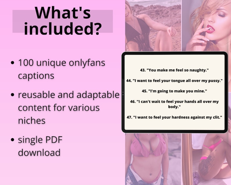 100 Onlyfans Dirty Talk Captions, Only Fans Flirty Content Title Idea