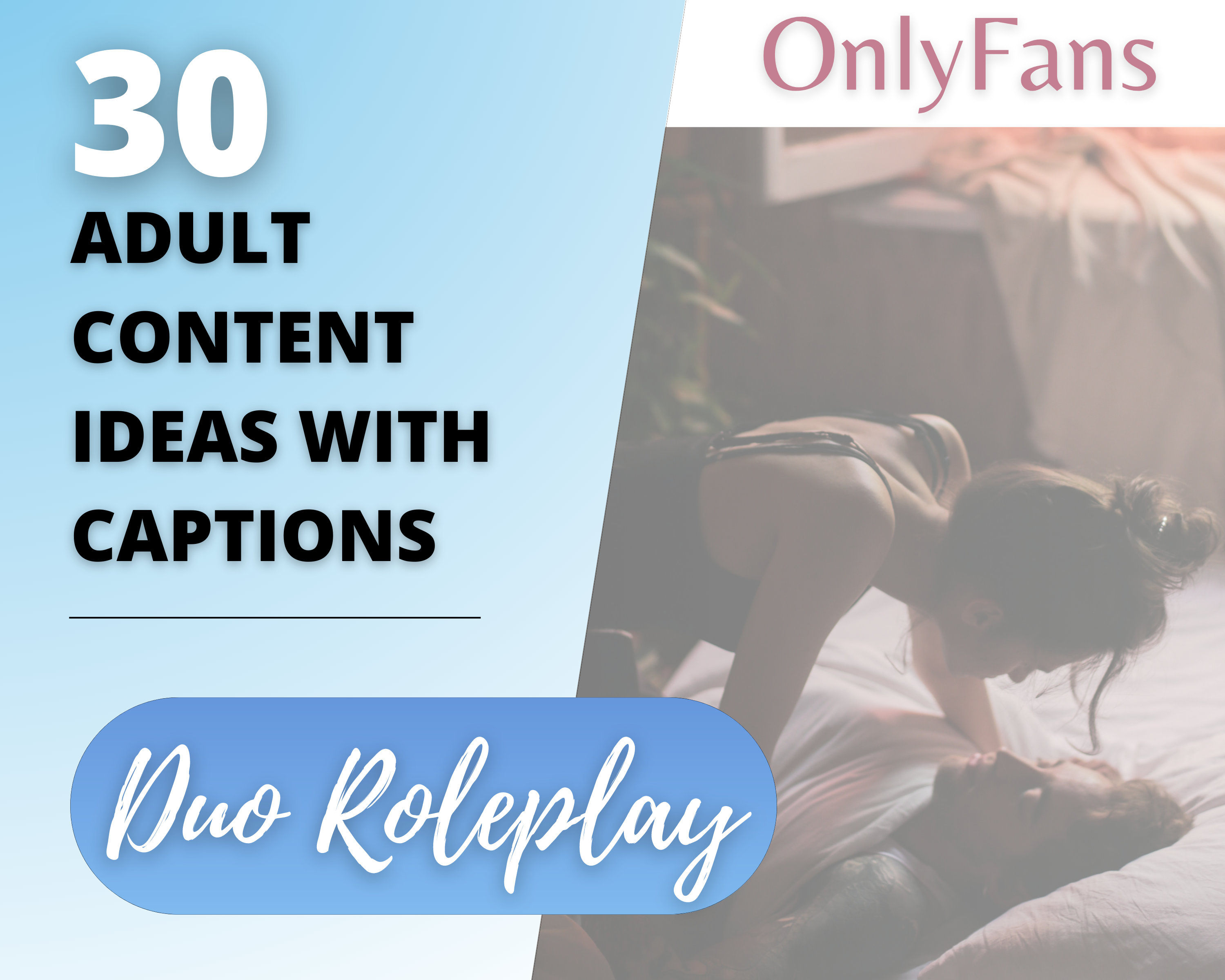 Duo Roleplay OnlyFans Content Ideas, 30 Adult Industry Couple Role play Guides with Titles, Fansly Scripts, Twitch CamGirl & Snapchat Ideas