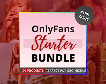Pacchetto iniziale OnlyFans, 20 prodotti di contenuto Only Fans, pacchetto per principianti del settore per adulti, script Fansly, Twitch CamGirl e guida alle idee di Snapchat