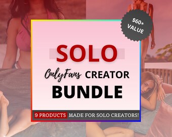 Pacchetto di contenuti Solo OnlyFans, 9 prodotti di contenuti per adulti, Idee per creatori solisti di Only Fans + didascalie, pacchetto di idee Fansly, Camgirls e Snapchat