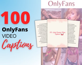 100 sottotitoli video OnlyFans, guida alle idee per i titoli dei contenuti Only Fans, pianificatore di idee per il settore degli adulti, idea video Fansly, Twitch, CamGirl e Snapchat