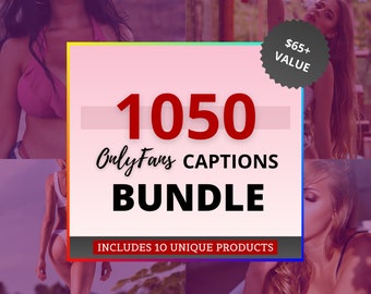Pacchetto didascalie OnlyFans 1050, pacchetto di titoli di contenuti per adulti, piano di guida ai contenuti a tema solo per i fan, modello di idee per Fansly, Camgirls e Snapchat