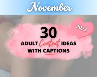 Novembre 2023 Idee di contenuti OnlyFans, 30 piani e titoli di contenuti per adulti, Guida mensile Only Fans Fansly, Twitch, Camgirls e video Snapchat