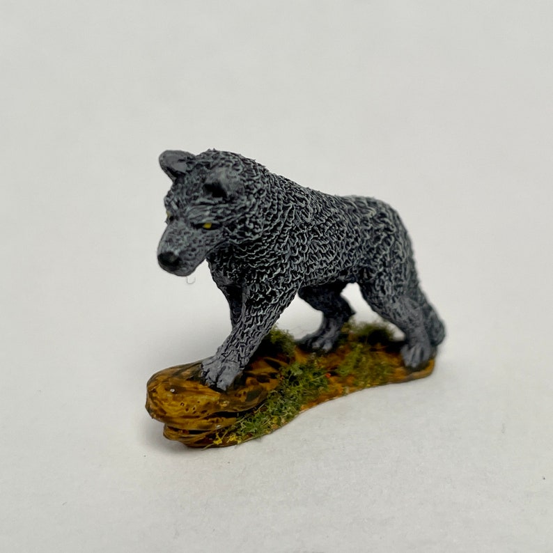 Three Wolf Pack Hand-painted Miniatures / D&amp;D Dnd Pathfinder - Etsy