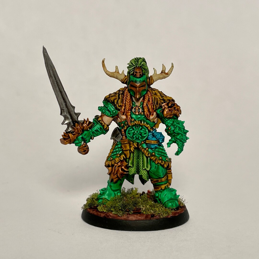 Forest Paladin, the Thornforged Knight, Hand-painted Miniature for ...