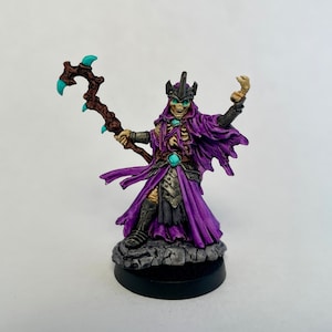 Lich Necromancer Hand-Painted Miniature for Tabletop Games such as DnD, Pathfinder, Frostgrave, and RPGs