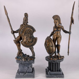 Ancient Greek Statues or Golems, Hand-Painted Miniature Scenery for Tabletop Games such as DnD, Pathfinder, Frostgrave, and RPGs