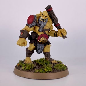Ogre, Troll, or Giant Hand-Painted Miniature for Tabletop Games such as DnD, Pathfinder, Frostgrave, and RPGs