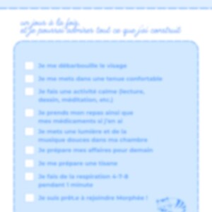 Fiche Routine - Spécial TDAH - Soir