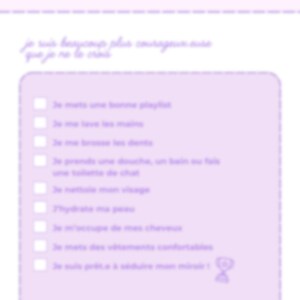 Fiche Routine - Spécial TDAH - Se Préparer
