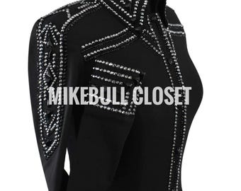 Black Western Show Shirt, Rhinestone Horsemanship Vest