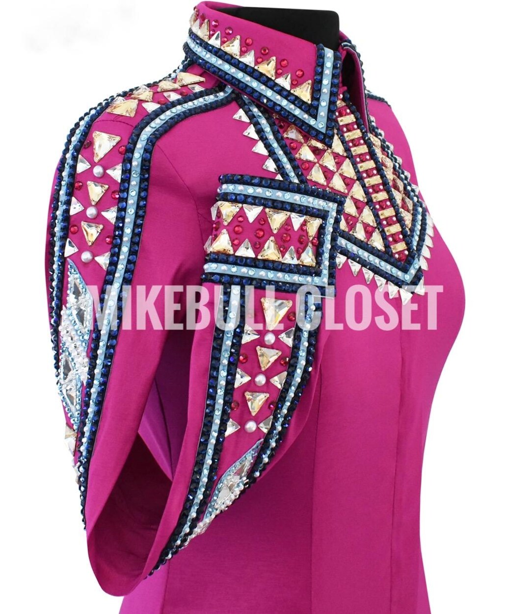 Pink Show Riding Jacket Pink Western Show Shirt, Rhinestone Rodeo Queen Jacket - Etsy