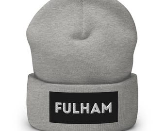 Fulham FC FFC Unisex Cuffed Beanie Hat
