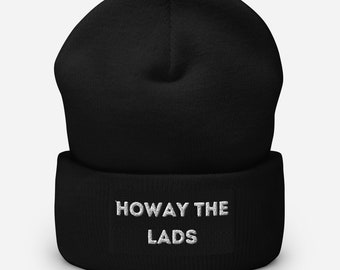 Howay the Lads NUFC Newcastle United FC Unisex Cuffed Beanie Hat