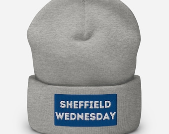 Sheffield Wednesday SWFC Unisex Cuffed Beanie Hat