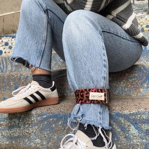 Juego de 2 pinzas reflectantes para pantalones de bicicleta