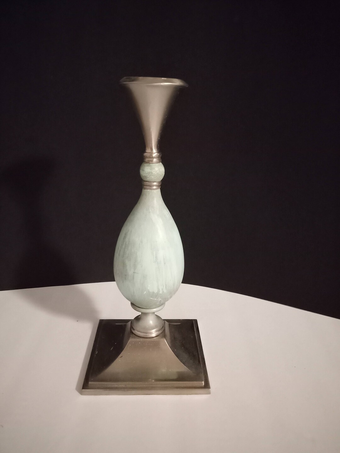 Vintage Party Lite Candle Holder Vintage Metal and Wood Etsy