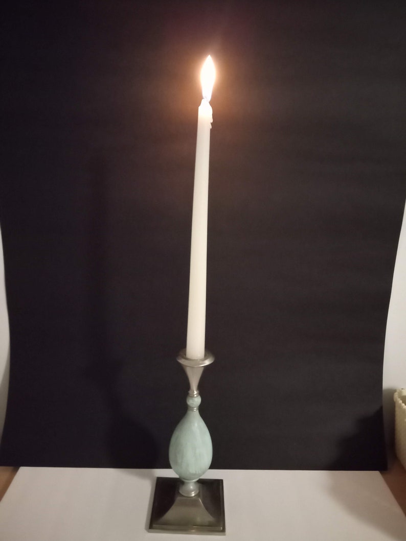 Vintage Party Lite Candle Holder Vintage Metal and Wood Etsy