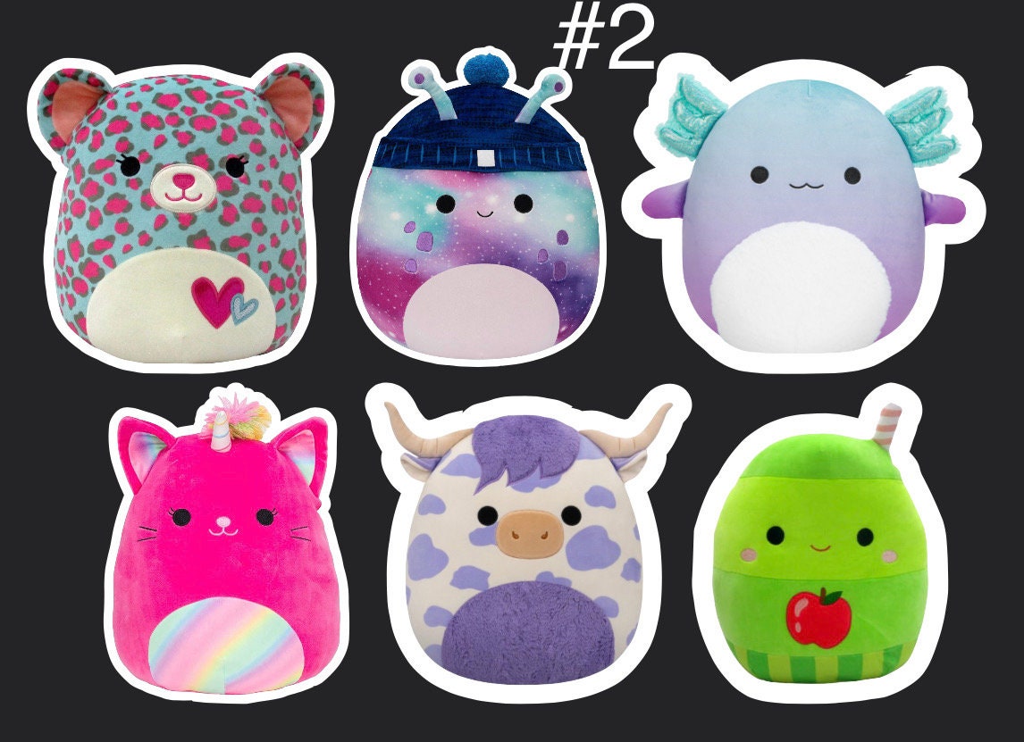 Squishmallows 6 Sticker Sheet - Etsy