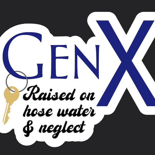 Gen X Stickers Etsy