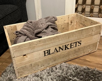 Rustic blanket box