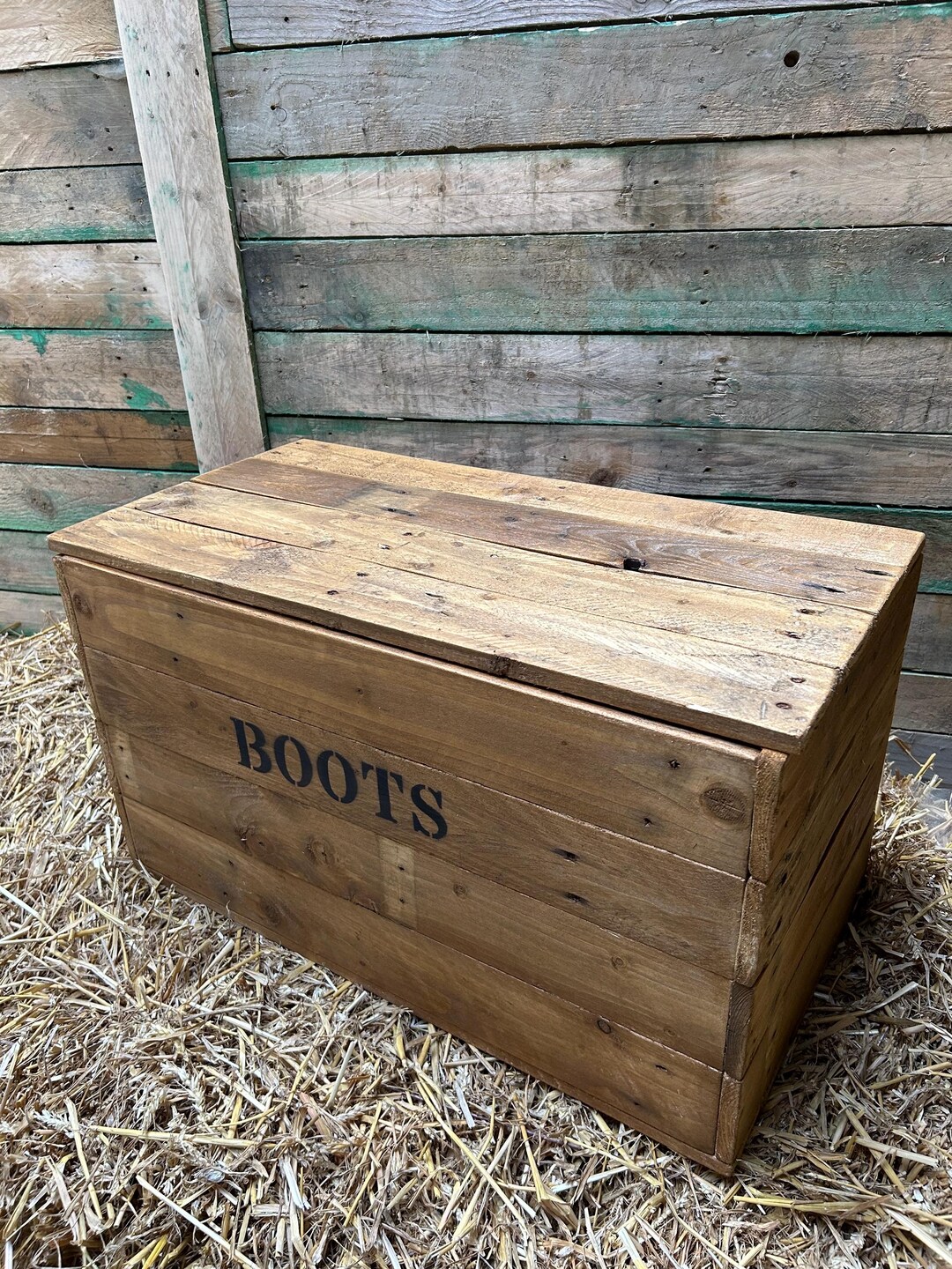 Scotland Storage Box Personalised Rustic Storage Box With a Medium Oak Stain Finish. - Etsy UK