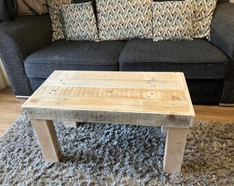 Gorgeous Rustic coffee table with chunky legs.