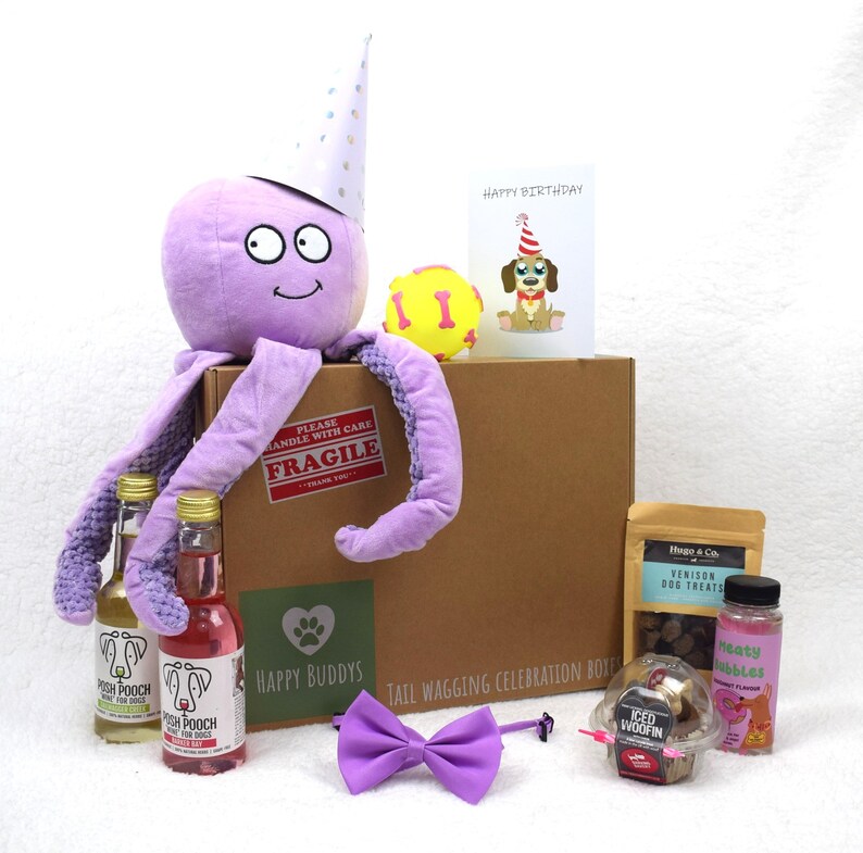 Luxury Dog Birthday Box Girl dog Present Gift natural No Grain Dog