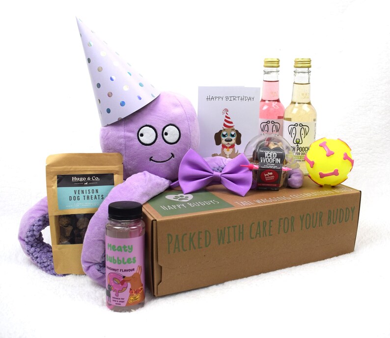 Luxury Dog Birthday Box Girl dog Present Gift natural No Grain Dog