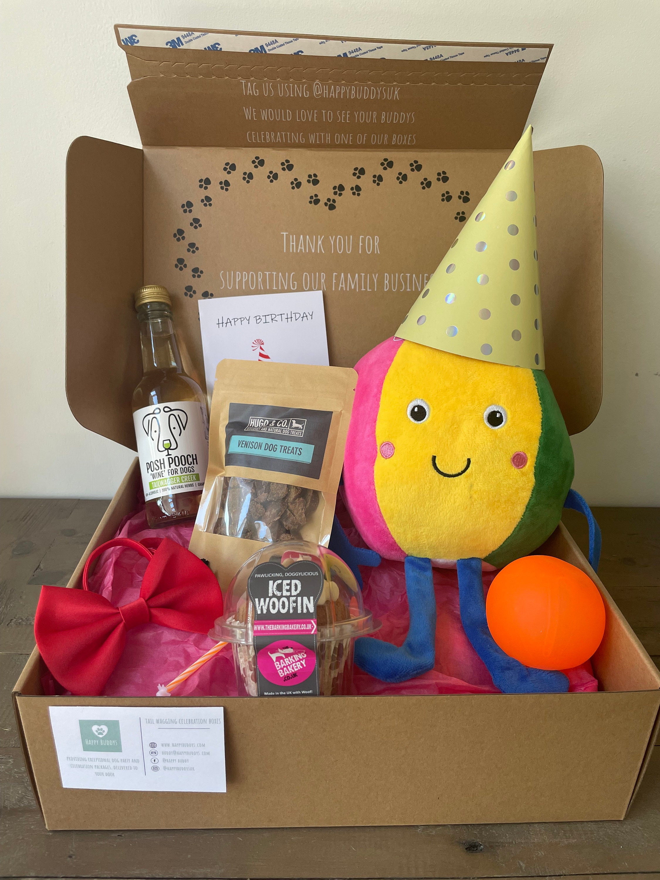 Luxury Dog Birthday Box Girl Dog Present Natural & Grain Etsy UK