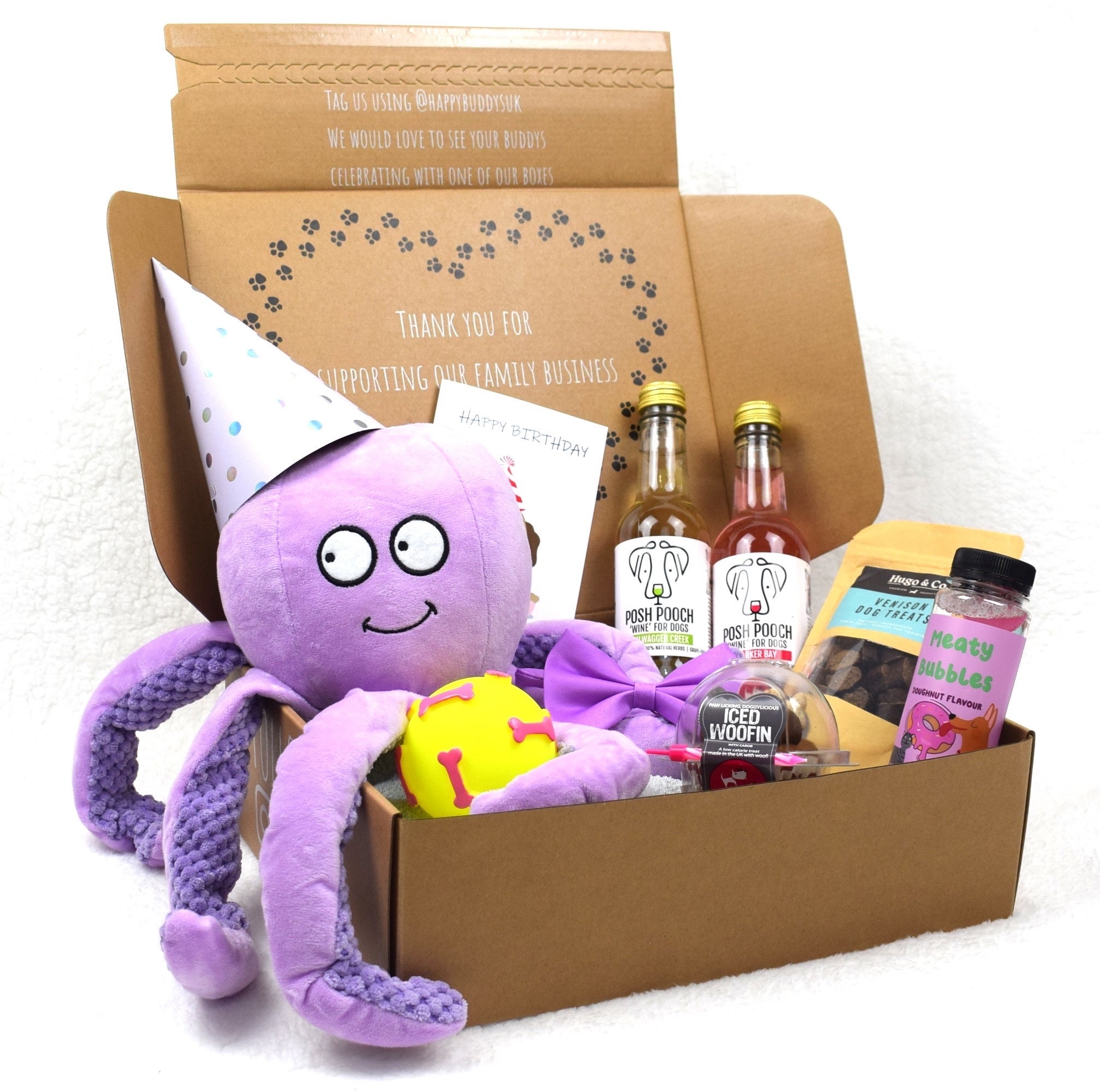 Luxury Dog Birthday Box Girl dog Present Gift natural No Grain Dog