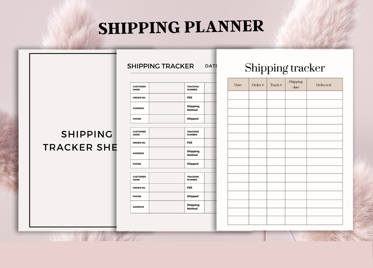 Shipping Log, Shipping Planner, Shipment Log, Shipment Tracker ...
