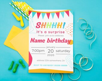 Funny Birthday Invitation Template