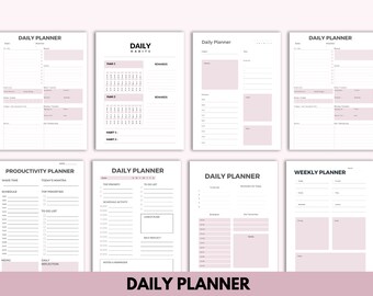 Printable Daily to do Tracker, Wellness Planner | daily Planner | Daily Planner | Mental Health Mindfulness Healing Anxiety Self Love